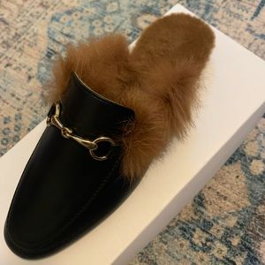 Women’s mule with fur